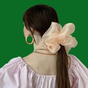 Room Shop Vintage Giant Scrunchie in peach